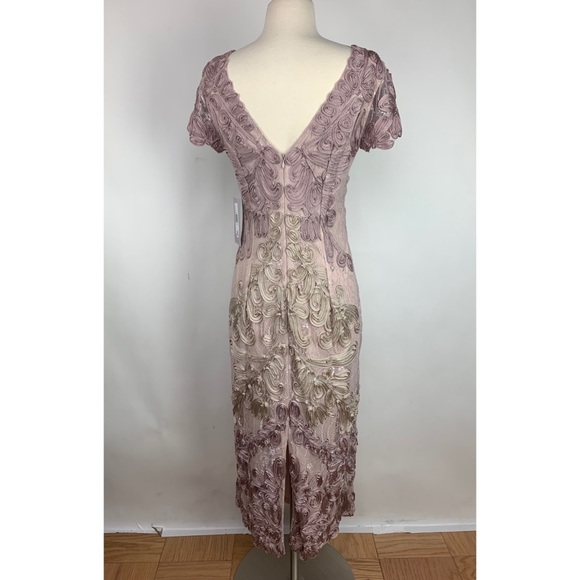 JS Collections Santiago Midi Dress In Pink Sand - Picture 3 of 8